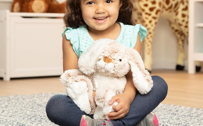 Melissa Doug Burrow Bunny Rabbit Stuffed Animal