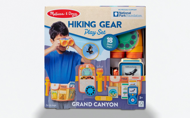 Melissa Doug Grand Canyon National Park Hiking Gear Play Set Box