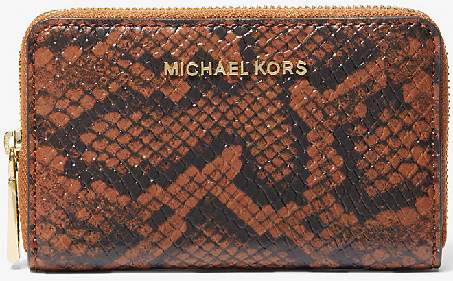 Michael Kors Small Snake Embossed Wallet Michael Kors Small Snake Embossed Wallet