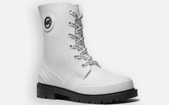 Michael Kors Womens Rain Boots in White