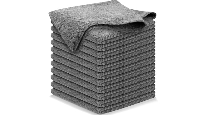 Microfiber Cleaning Cloth Grey 12 pk Microfiber Cleaning Cloth Grey 12 pk
