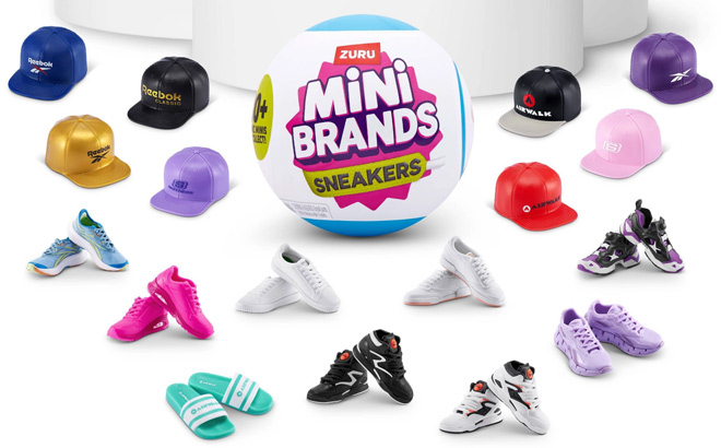 Mini Brands Sneakers on the Table