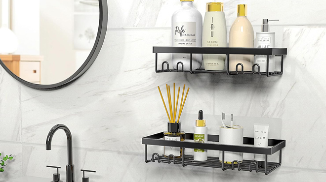 Moforoco Shower Caddy Shelf Organizer Rack 2 pc