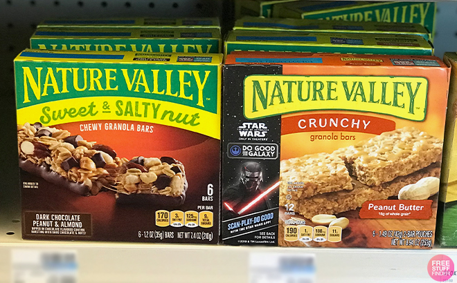 Nature Valley Packs in shelf Nature Valley Packs in shelf