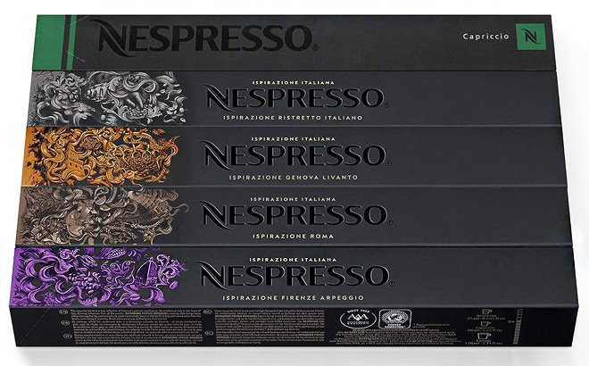 Nespresso Ispirazione OriginalLine Variety Pack 50 Count Espresso Coffee Pods