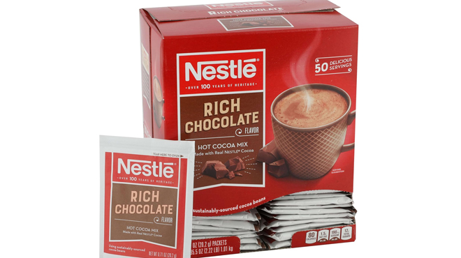 Nestle 50 Count Hot Chocolate Packets Box