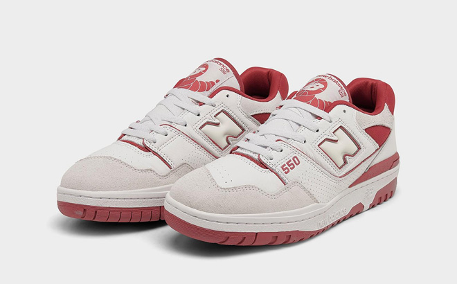 New Balance 550 Casual Shoes in White and Astro Dust Color