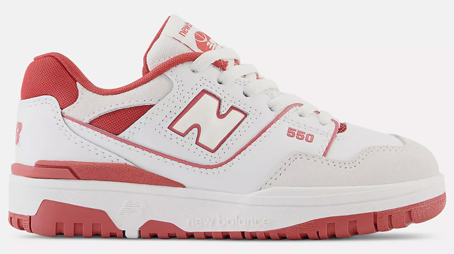 New Balance Kids 550 Sneakers in White with Astro Dust Color