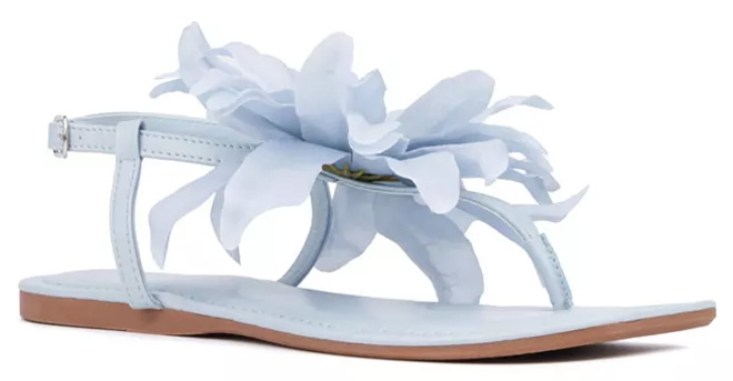 New York Company Big Flower Womens Sandals