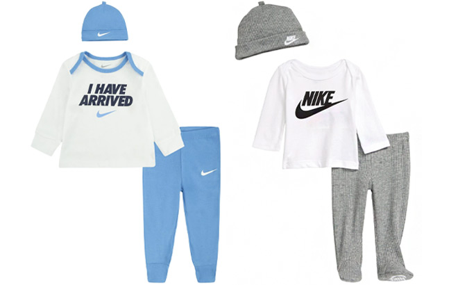 Nike I Have Arrived T Shirt Footed Leggings Beanie Baby Set