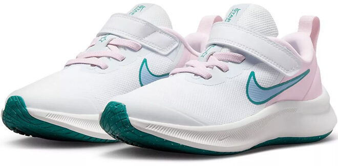 Nike Kids Star Runner 3 Pre School Running Shoes in White Multi Color