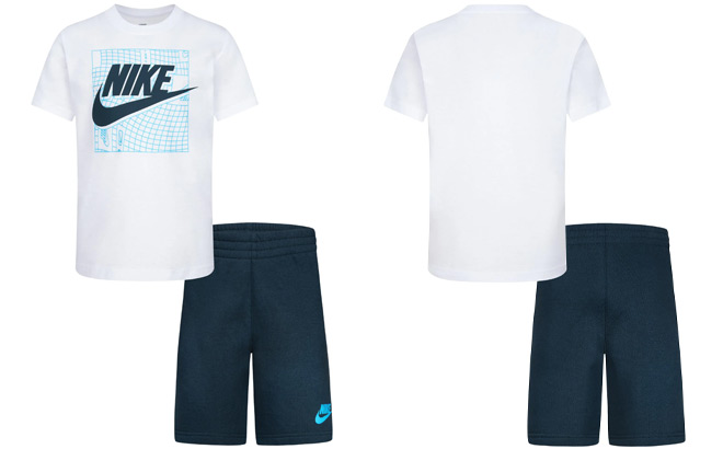 Nike Kids T Shirt Knit Shorts Set