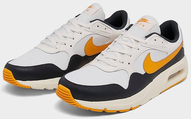 Nike Mens SC Casual Shoes in Black White and Yellow