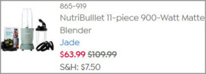 Nutri Bullet 11 Piece Matte Blender at Checkout