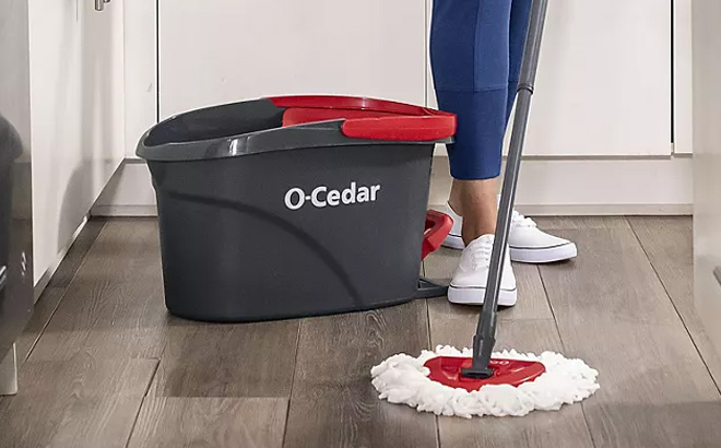 O Cedar Easy Wring Spin Mop Bucket System with 3 Extra Refills