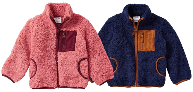 Okie Dokie Sherpa Toddler Knit Lightweight Jacket