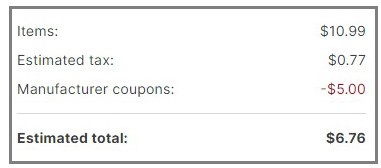 Olay Cream Order Summary at Walgreens