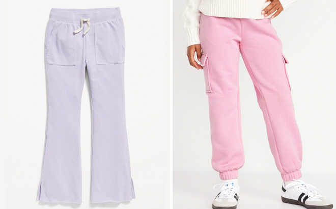 Old Navy French Terry Side Slit Flare Sweatpants