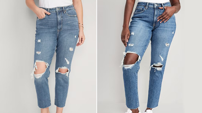 Old Navy High Waisted OG Straight Ankle Jeans and Old Navy Curvy High Waisted OG Straight Ankle Jeans