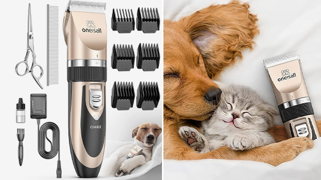 Oneisall Cordless Electric Dog Shaver Clipper
