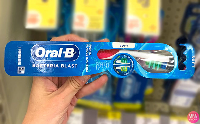 Oral B Bacteria Blast Manual Toothbrush