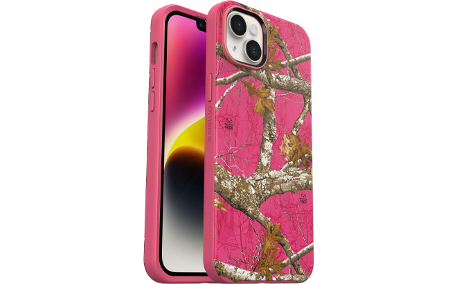 OtterBox iPhone 14 Plus Case in Realtree Flamingo Pink