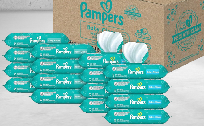 Pampers Baby Clean Wipes Combo Baby Fresh Scented 1152 Count