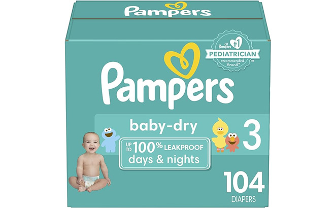 Pampers Baby Dry Diapers 104 Count