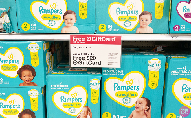 Pampers Huggies on the shelves