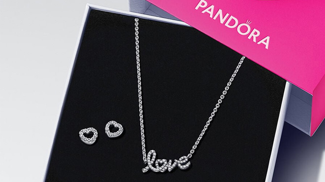 Pandora Handwritten Love Jewelry Gift Set