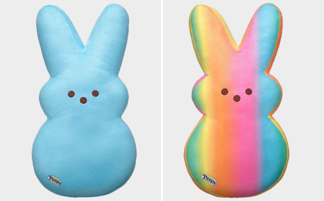Peeps Blue and Rainbow Bunny Plush