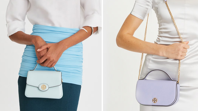 People Wearing Tory Burch Top Handle Bag and Crossbody