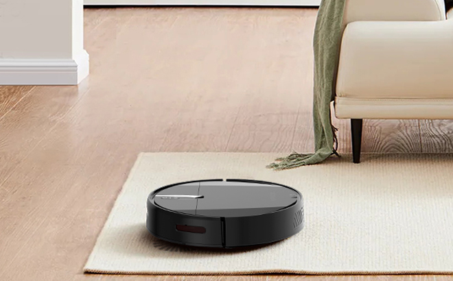Popvacnic Robot Vacuum Cleaner on a Carpet