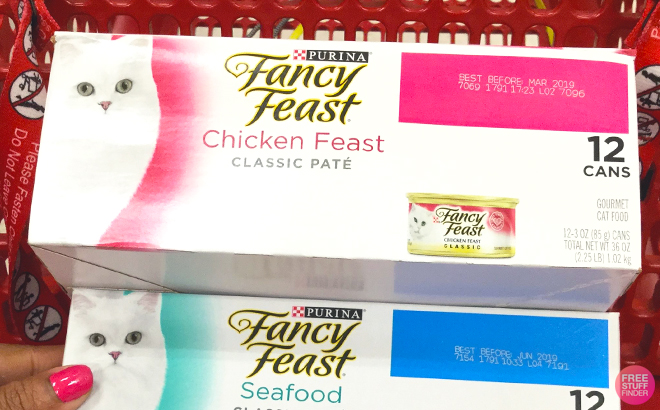 Purina Fancy Feast Chicken Feast Classic Pate Collection Grain Free Wet Cat Food in a Cart at Target
