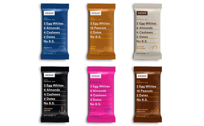 RXBAR Protein Bars Protein Snack Snack Bars Variety Pack 12 Bars