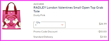 Radley London Valentines Tote Checkout Screen Radley London Valentines Tote Checkout Screen
