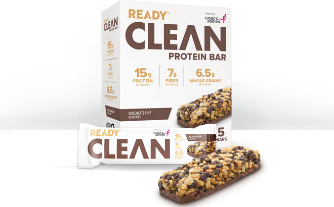 Ready Clean Protein Bar Chocolate Chip 5 Count Bars