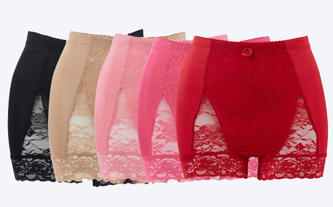 Rhonda Shear Classic Pin Up Panty with Lace Detail 5 pack