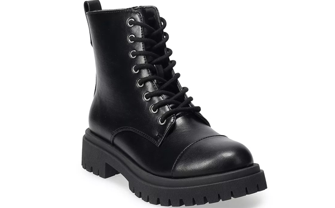 SO Jupiter Womens Combat Boots in Black SO Jupiter Womens Combat Boots in Black