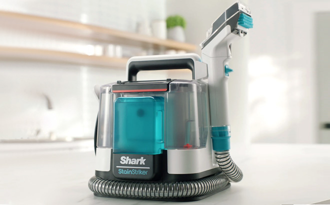 Shark StainStriker Portable Carpet Cleaner on Table