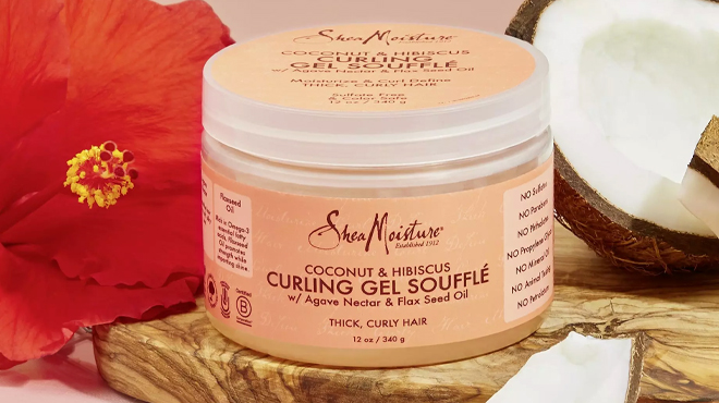 SheaMoisture Coconut and Hibiscus Curling Gel Souffle 12 Ounce