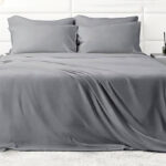 Silky Soft Queen 6 Piece Sheet Set in Gray Color