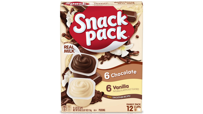 Snack Pack Chocolate and Vanilla 12 Count Pudding Cups