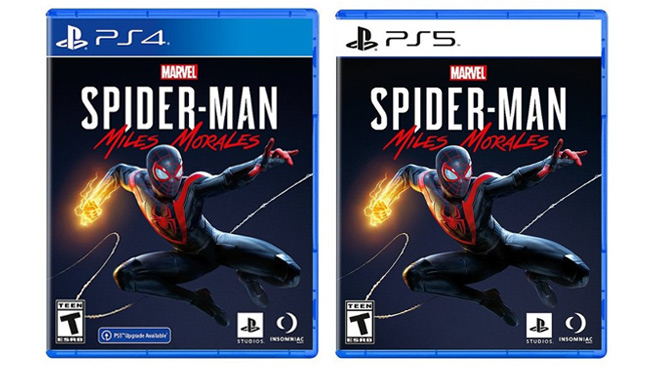Spiderman Playstation 4 and 5 on White Background