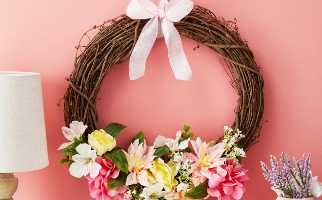 Spring Wreath Craft at Michaels