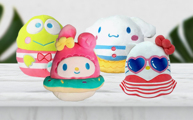 Squishmallows Hello Kitty And Friends Pool Party Assorted Blind Plush Toys