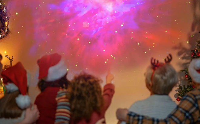 Star Projector Galaxy Night Light LED Lamp with Timer and Remote