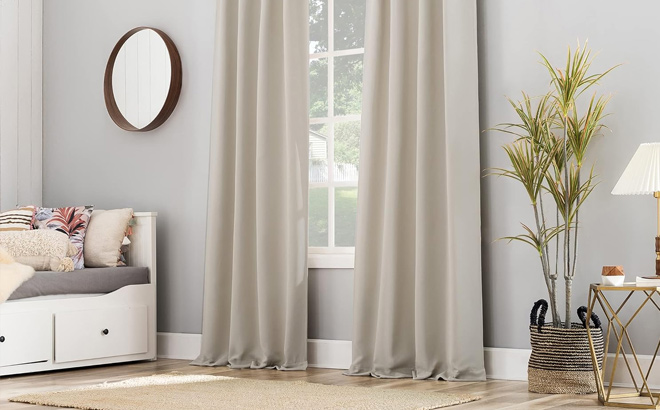 Sun Zero Easton Energy Saving Blackout Tab Top Curtain Panel