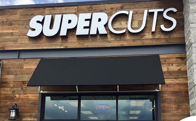 Supercuts Hair Salon Storefront and Sign