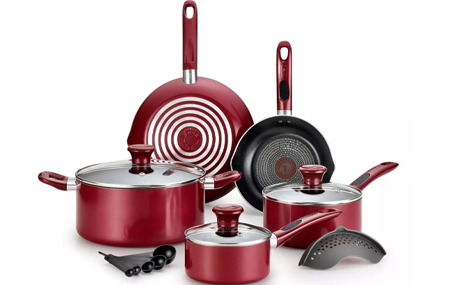 T Fal Excite Nonstick Cookware 14 Piece Set T Fal Excite Nonstick Cookware 14 Piece Set